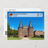 ユネスコWHS – ユネスコのユネスコの町リューベック – ホルステンター ポストカード (正面/裏面)