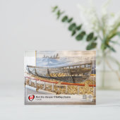 ユネスコWHS – レッドベイバスク捕鯨駅 ポストカード (スタンド正面)