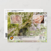 ユネスコWHS – ロニーン洞窟/ドゥロニーン ポストカード (正面/裏面)