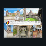 ユネスコWHS – ヴァレアの村ビロハガキ ポストカード<br><div class="desc">ユネスコWHS Serie – ルーマニアの世界伝統の遺跡トランシルヴァニアの要塞教会とルーマニアの村 – トランシルヴァニアのヴァシエリ要塞とヴァレア・ヴィリロの村 – これらのトランシルヴァニアの村は、要塞を持つ教会が南トランシルヴァニアの文化的景観を鮮やかに写真している。トランシルバニアのザクソンによって設立された7つの村は、特定の土地利用システム、集落のパターンと家族の農家の団体や組織によって特徴づけられる。彼らは13世紀から16世紀にかけて建てられた彼らの強化された教会によって支配されている。14世紀のイニシャル建築の代わりに、15世紀に新しい教会が建てられた。1500のまわりに年には現在の姿を迎えた。3層のレンガ造りの防御レベルと1, 5mの厚さの壁を備えた塔として再建された。名前：トランシルバニアの強化教会のある村サイト：ヴァレアの村ビヨロの国：ルーマニア場所：シビウ郡の碑文：1993カテゴリ：文化(4)ユネスコ参照：596-007特集：カードの裏面にQRコードを持っているサイトについてのより多くの情報をナビゲート。</div>