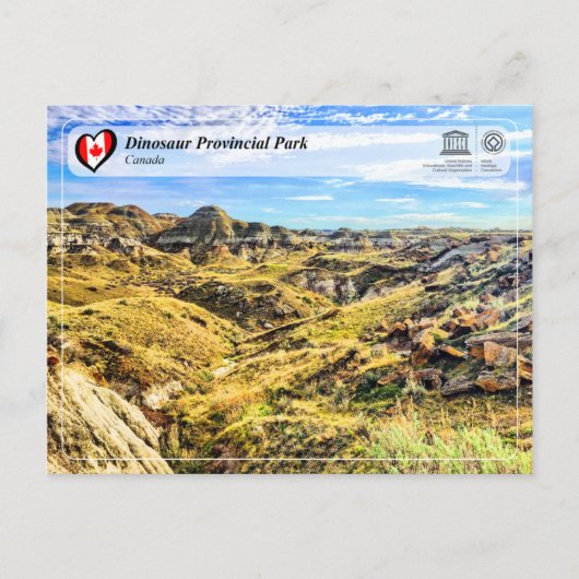 ユネスコWHS – 恐竜の地方公園 ポストカード (正面)