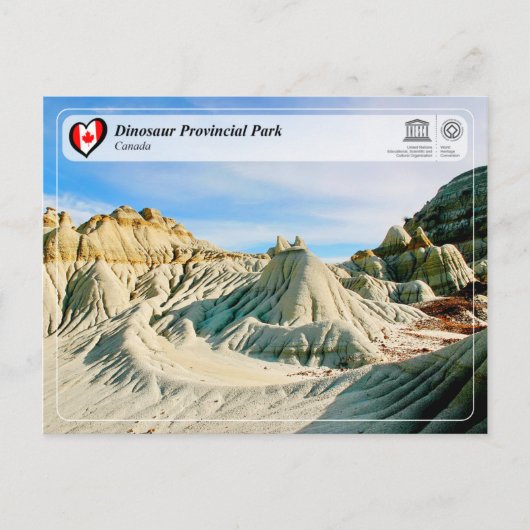 ユネスコWHS – 恐竜の地方公園 ポストカード (正面)