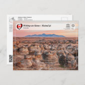ユネスコWHS -書オンストーン/アースナイピ ポストカード (正面/裏面)
