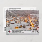 ユネスコWHS – 正親町村 – 白川郷・五箇山の合掌造り集落 ポストカード (正面/裏面)