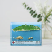 ユネスコWHS – 沖島 – 沖ノ島 ポストカード (スタンド正面)