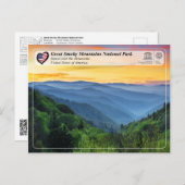 ユネスコWHS -素晴らし Smoky Mountains National Park ポストカード (正面/裏面)