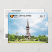 ユネスコWHS – 聖なる天使のプロピス教会 ポストカード (正面/裏面)