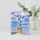 ユネスコWHS -自由の女神 ポストカード (スタンド正面)