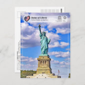 ユネスコWHS -自由の女神 ポストカード (正面/裏面)