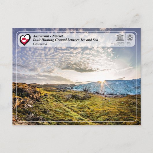 ユネスコWHS - Asivissuit - Nipisat ポストカード (正面)