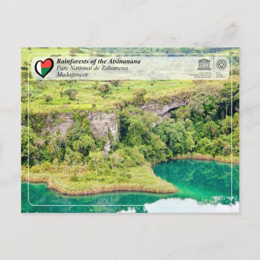 ユネスコWHS - Atsinanana - Zahamena国立公園 ポストカード (正面)