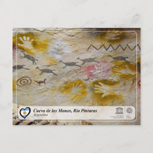 ユネスコWHS - Cueva de las Manos, Rio Pintura ポストカード