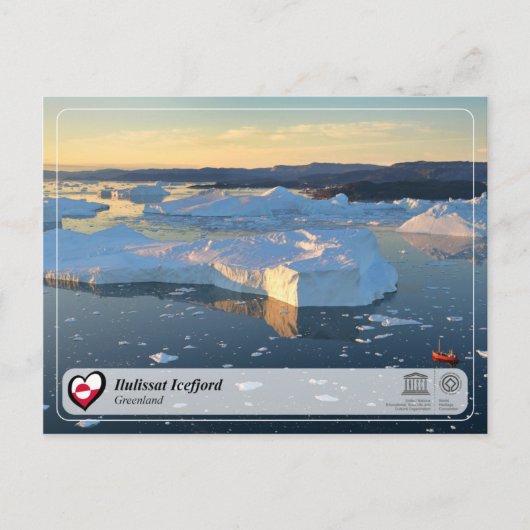 ユネスコWHS - Ilulissat Icefjord ポストカード (正面)