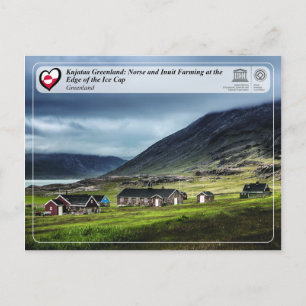 ユネスコWHS - Kujataa Greenland – イヌイット農業 ポストカード