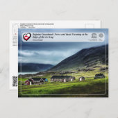 ユネスコWHS - Kujataa Greenland – イヌイット農業 ポストカード (正面/裏面)