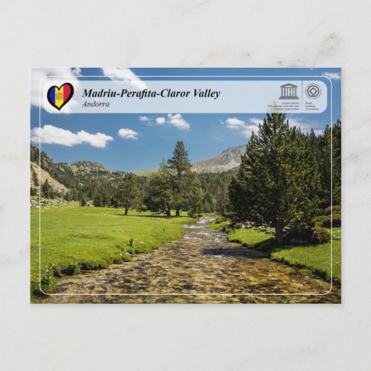 ユネスコWHS - Madriu-Perafita-Claror Valley ポストカード (正面)