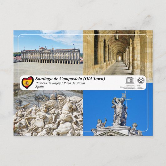 ユネスコWHS - Palacio de Rajoy / Pazo de Raxoi ポストカード (正面)