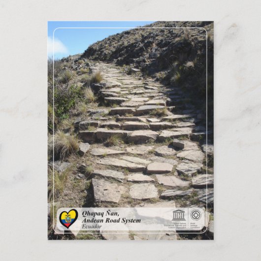 ユネスコWHS - Qhapaq Nan, Andean Road System ポストカード (正面)