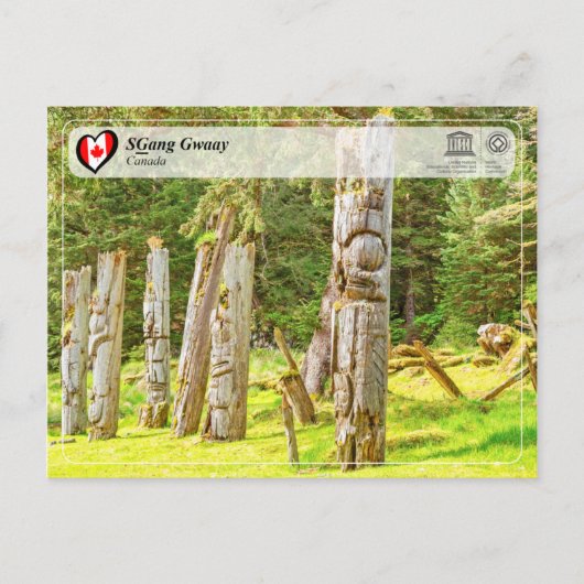 ユネスコWHS - sgang Gway ポストカード (正面)