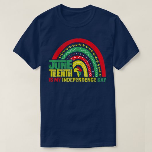 ユネティフは私の独立記念日レインボージュネティーン Tシャツ (デザイン正面)