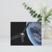 ユノ宇宙船の地球フライバイ中 ポストカード (スタンド正面)