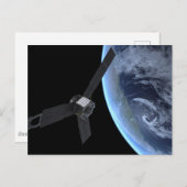 ユノ宇宙船の地球フライバイ中 ポストカード (正面/裏面)