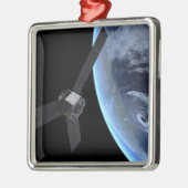 ユノ宇宙船の地球フライバイ中 メタルオーナメント (左)