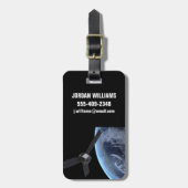 ユノ宇宙船の地球フライバイ中 ラゲッジタグ (正面縦)