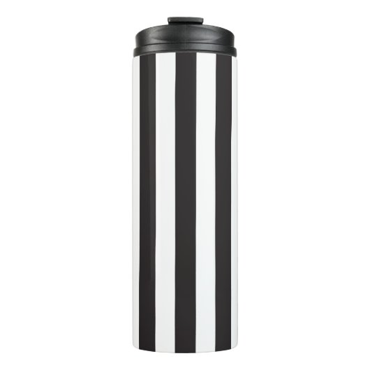 ユベントスストライプトリノ選手サッカークラブイタリアブラック タンブラー (正面)