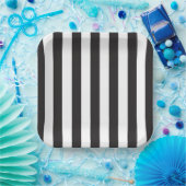 ユベントスストライプトリノ選手サッカークラブイタリアブラック ペーパープレート (パーティー)