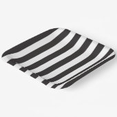 ユベントスストライプトリノ選手サッカークラブイタリアブラック ペーパープレート (傾斜あり)