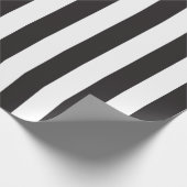 ユベントスストライプトリノ選手サッカークラブイタリアブラック ラッピングペーパー (角)