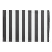 ユベントスストライプトリノ選手サッカークラブイタリアブラック 枕カバー (裏面)