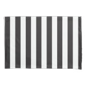 ユベントスストライプトリノ選手サッカークラブイタリアブラック 枕カバー (正面)