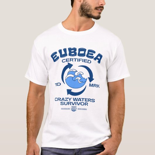 ユボイア島(ギリシャ)の狂おしいほど美しい海 Tシャツ (正面)