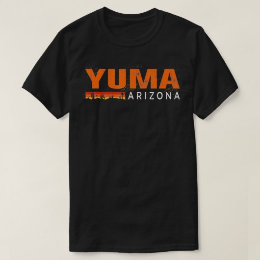 ユマアリゾナ土産砂漠ビーブスデザートサボテンA Tシャツ (デザイン正面)