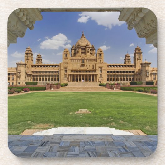 ユマイドバワンパレスホテルの背面 コースター (正面)