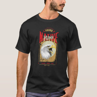 ユマ ネイティブアメリカン イーグル 精神 ヴィンテージ 尊敬 Tシャツ