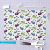 ユミマカラフルマカロン&ベリーパターン 薄葉紙 (クラフト)