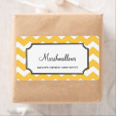 ユミーシェブロンカスタムイエローのキャンディビュッフェ瓶バルク ラベル (インサイチュ)