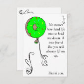 ユムドーナツ サンキューカード (正面/裏面)