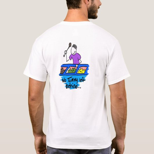 ユム・ユム食べ-1 Tシャツ (裏面)