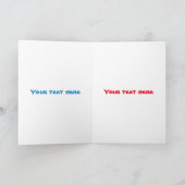 ユメカワイイクリスマスサメのイラスト カード (内部)