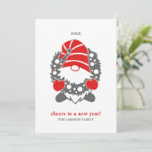 ユメカワイイ ノーム | ホワイトクリスマス ニューイヤー 2 枚の写真 シーズンカード (スタンド正面)