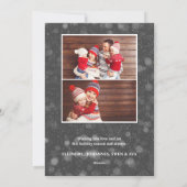 ユメノーム | ホワイトクリスマスニューイヤー2枚組写真 シーズンカード (裏面)