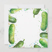 ユモアあふれるディルピクルス誕生日メッセージ 招待状 (裏面)