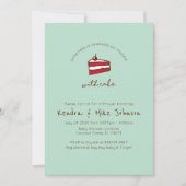 ユモアあふれるベビーシャワーの招待状 招待状 (正面)