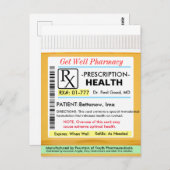 ユモアあふれる健康のための処方箋 ポストカード (正面/裏面)