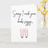 ユモアあふれる母の日のカード 失礼な母の日のカード カード (黄色い花)