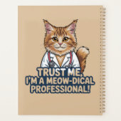 ユモアあふれる猫の医者 イラスト プランナー手帳 (裏面)